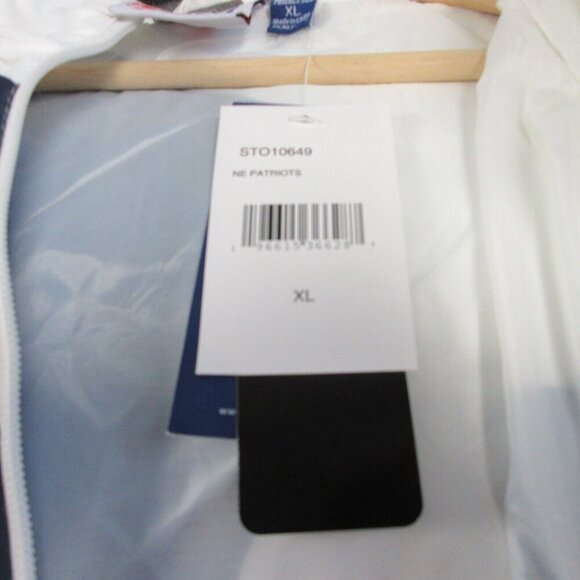 NFL New England Patriots x Staple Navy Print 1/4 Zip Windbreaker Jacket XL 406 - Picture 4 of 15